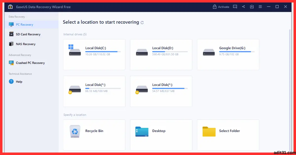 EaseUS Data Recovery