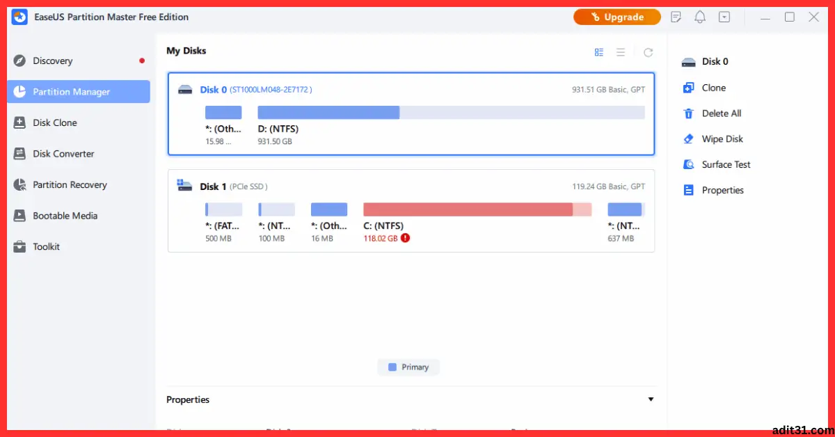 EaseUS Partition Master