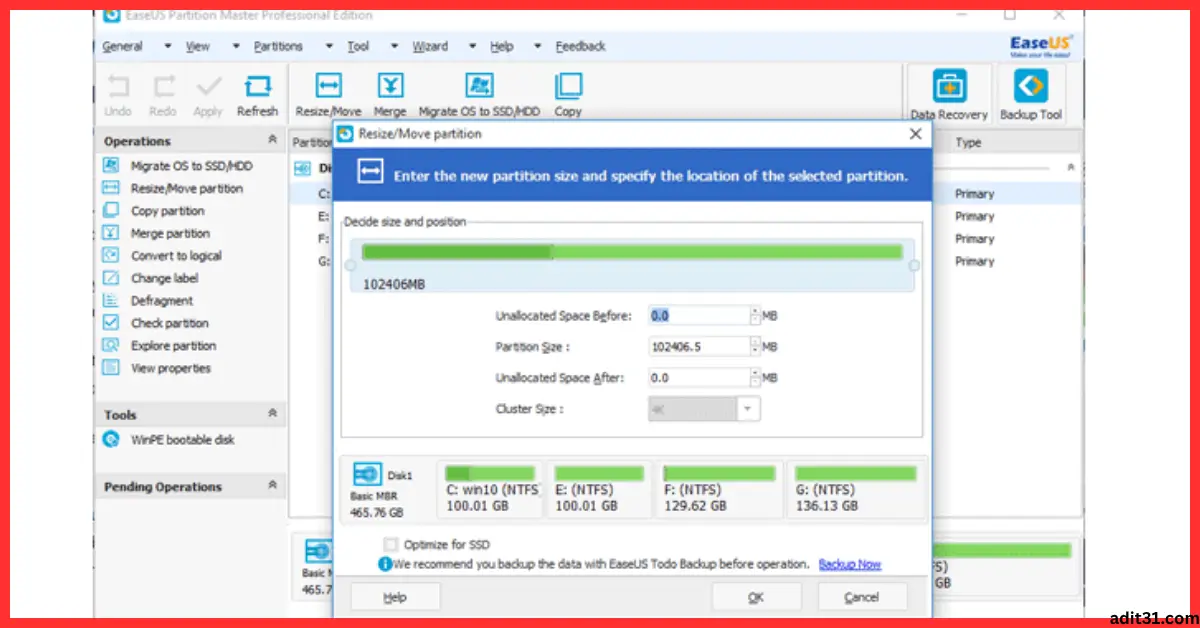 EaseUS Partition Master