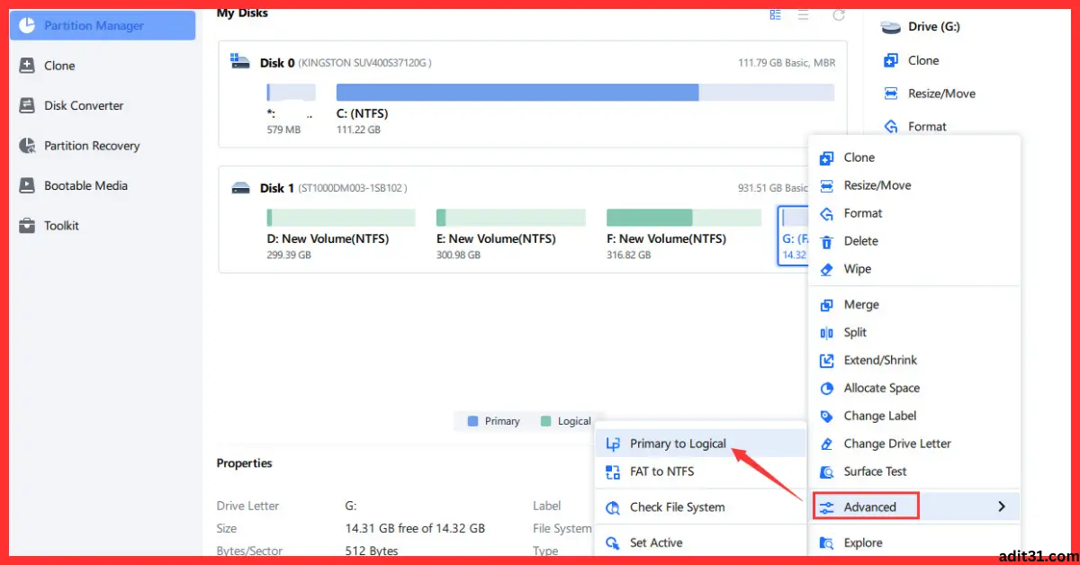 EaseUS Partition Master