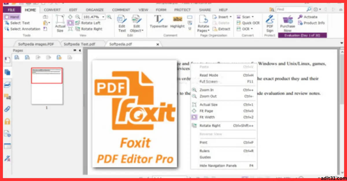 Foxit PDF Editor Pro