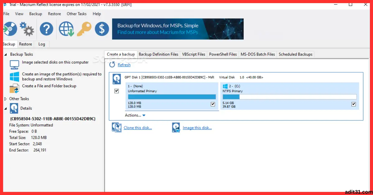 Macrium Reflect Server