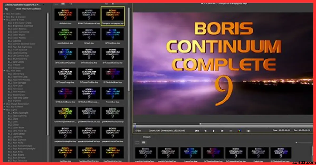 Boris FX Continuum
