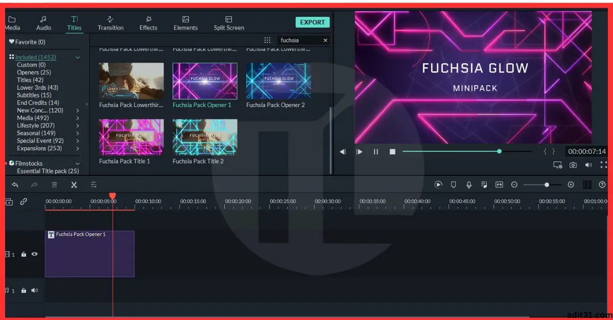 Filmora 10 and 9 Effect Pack