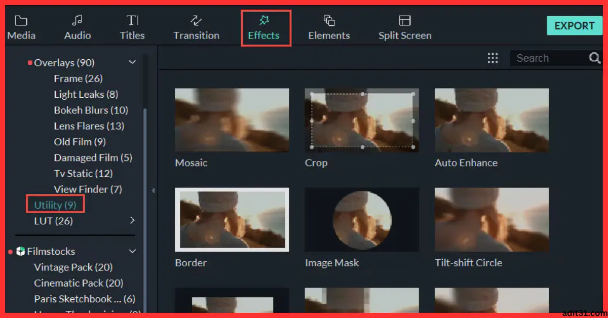 Filmora 10 and 9 Effect Pack